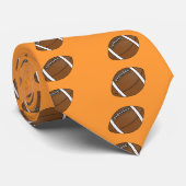 Vlammende footballs Bal - Gepersonaliseerd Stropdas (Opgerold)