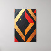 Vlammende Geometrieën Canvas Afdruk (Voorkant)