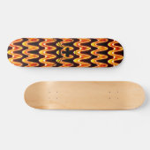 Vlammende golflengten Skateboard (Horizontaal)
