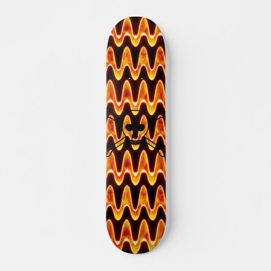 Vlammende golflengten Skateboard Cali (Voorkant)