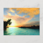 vlammende hemel briefkaart (Voorkant)