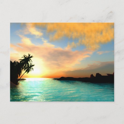 vlammende hemel briefkaart (Voorkant)