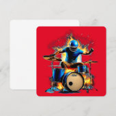 Vlammende hete drummer! (Voorkant / Achterkant)