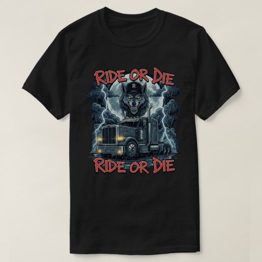 Vlammende Highway Skull Vector Design T-shirt (Design voorkant)