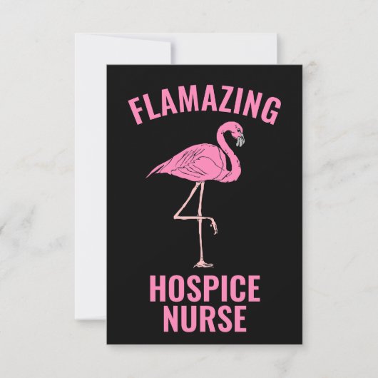 Vlammende Hospice Verpleegster Kaart (Voorkant)