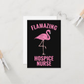 Vlammende Hospice Verpleegster Kaart (Voorkant / Achterkant in situ)