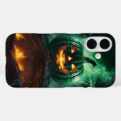 Vlammende Jack-o’-Lantern Case-Mate iPhone Case (Achterkant (horizontaal))