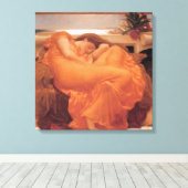 Vlammende juni ~ Lord Frederick Leighton Canvas Afdruk (Insitu (Houten vloer))