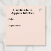 Vlammende Koe schedel BBQ Sauce Bedankjes Labels (Achterkant)