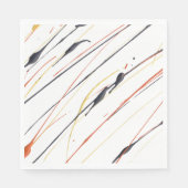 Vlammende lederen verf Splatter papier servetten (Voorkant)