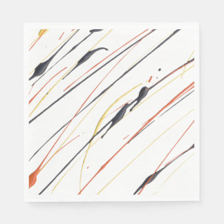 Vlammende lederen verf Splatter papier servetten