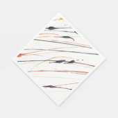 Vlammende lederen verf Splatter papier servetten (Hoek)
