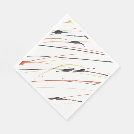 Vlammende lederen verf Splatter papier servetten (Hoek)