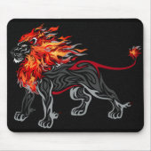vlammende leeuwenmuizenmat muismat (Voorkant)