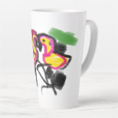 Vlammende liefde  latte mok (Rechterhoek)