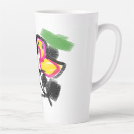 Vlammende liefde  latte mok