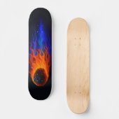 Vlammende Meteoor Persoonlijk Skateboard (Voorkant)