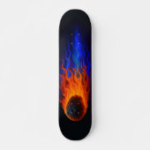 Vlammende Meteoor Persoonlijk Skateboard (Voorkant)