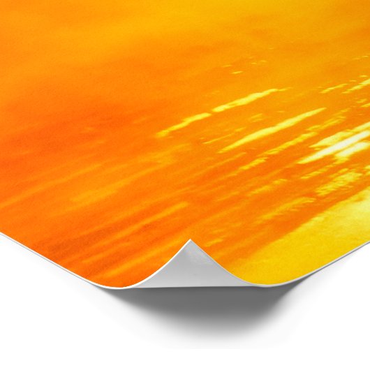 Vlammende ochtendzonsopgang in Helsinki poster (Hoek)