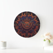 Vlammende Oog Visionaire Klok - Bold & Dynamic Art (Huis)