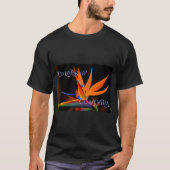Vlammende Paradijsvogel Bloem T-shirt (Voorkant)