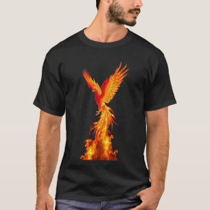 Vlammende Phoenix Rijzend T-shirt