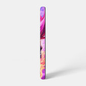 Vlammende Punk schedel telefoonhoesje Samsung Galaxy Hoesje (Linkerkant)