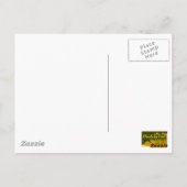 vlammende Roos-Waterverf Briefkaart (Achterkant)