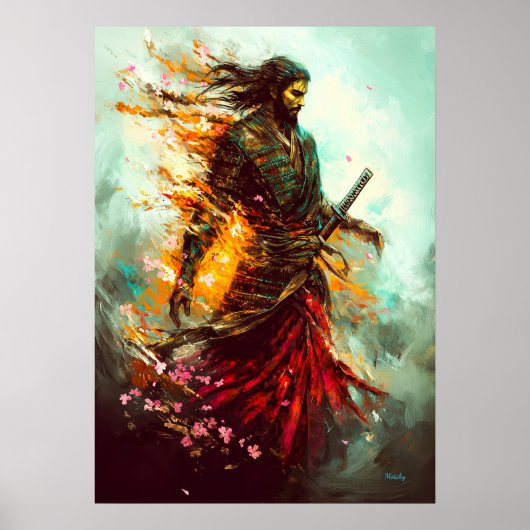 Vlammende Samurai – De Eeuwige Krijger Poster (Voorkant)