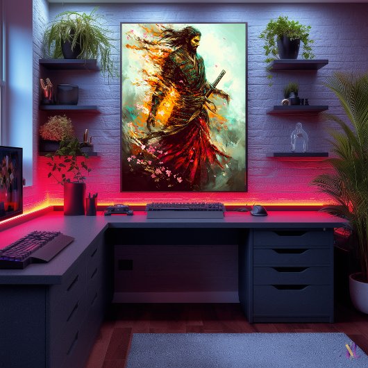 Vlammende Samurai – De Eeuwige Krijger Poster