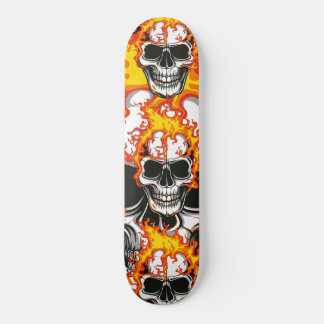 Vlammende Schedel in Brand  Persoonlijk Skateboard