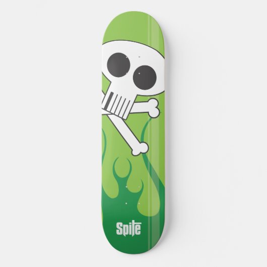 Vlammende Schedel Persoonlijk Skateboard (Voorkant)