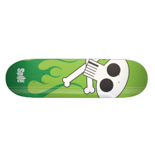 Vlammende Schedel Persoonlijk Skateboard
