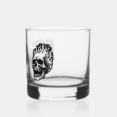 Vlammende Schedels Persoonlijk Whisky Glas (Links)