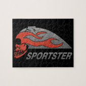 Vlammende schedeltank legpuzzel (Horizontaal)