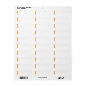 Vlammende stier #8 etiket (Full Sheet)