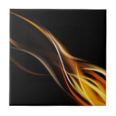 vlammende tegel tegeltje (Voorkant)