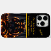 Vlammende tijger sluipt de nacht door Case-Mate iPhone case (Achterkant (horizontaal))