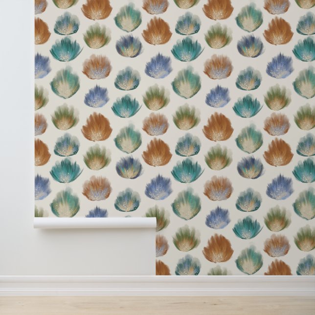 Vlammende veren behang (Applicatie)