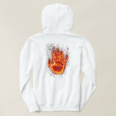 Vlammende Vuist Hoodie (Design achterkant)