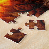 Vlammende Wolf Legpuzzel (Zijkant)