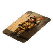 Vlammende zorg: de overweldigde brandweerman magneet (Linkerzijde)