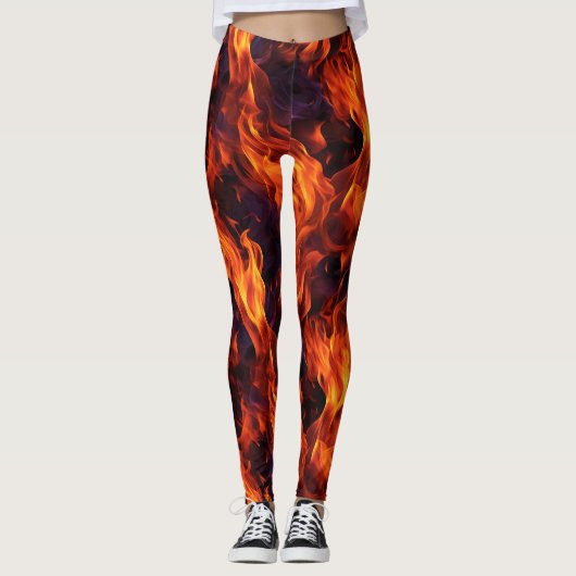 vlammenpatroon leggings (Voorkant)