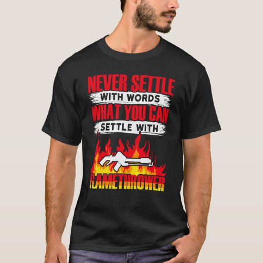 Vlammenwerper Vlammenwerper Heet Branden T-shirt (Voorkant)
