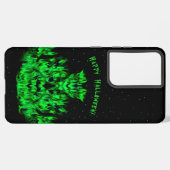 Vlammonster in de Starlight Sky Samsung Galaxy Hoesje (Linkerkant)