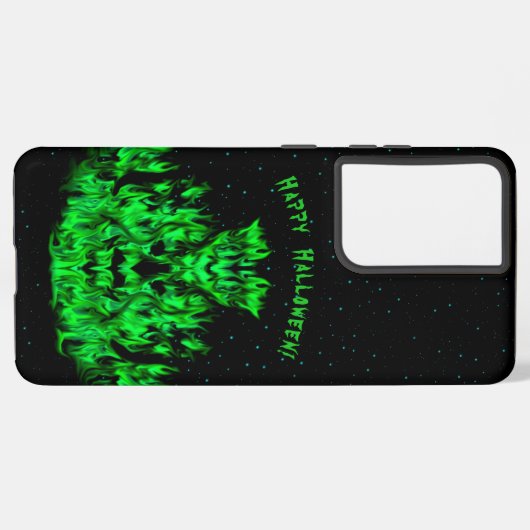 Vlammonster in de Starlight Sky Samsung Galaxy Hoesje (Linkerkant)