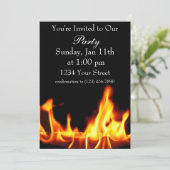 Vlampartij nodigt de hele partij uit kaart (Staand voorkant)