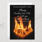 Vlampartij vuur kaart (Voorkant / Achterkant)