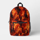 vlampatroon bedrukte rugzak (Voorkant)