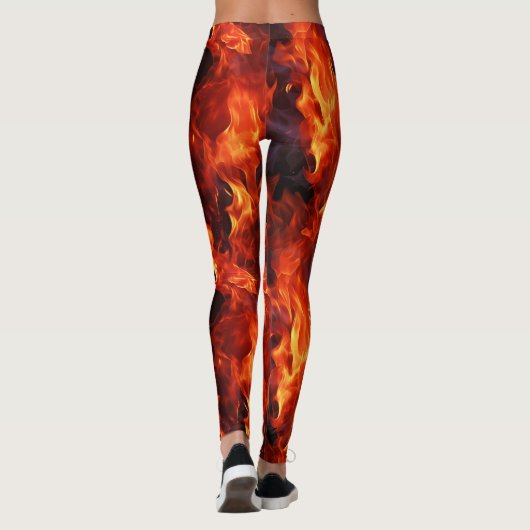 vlampatroon leggings (Achterkant)